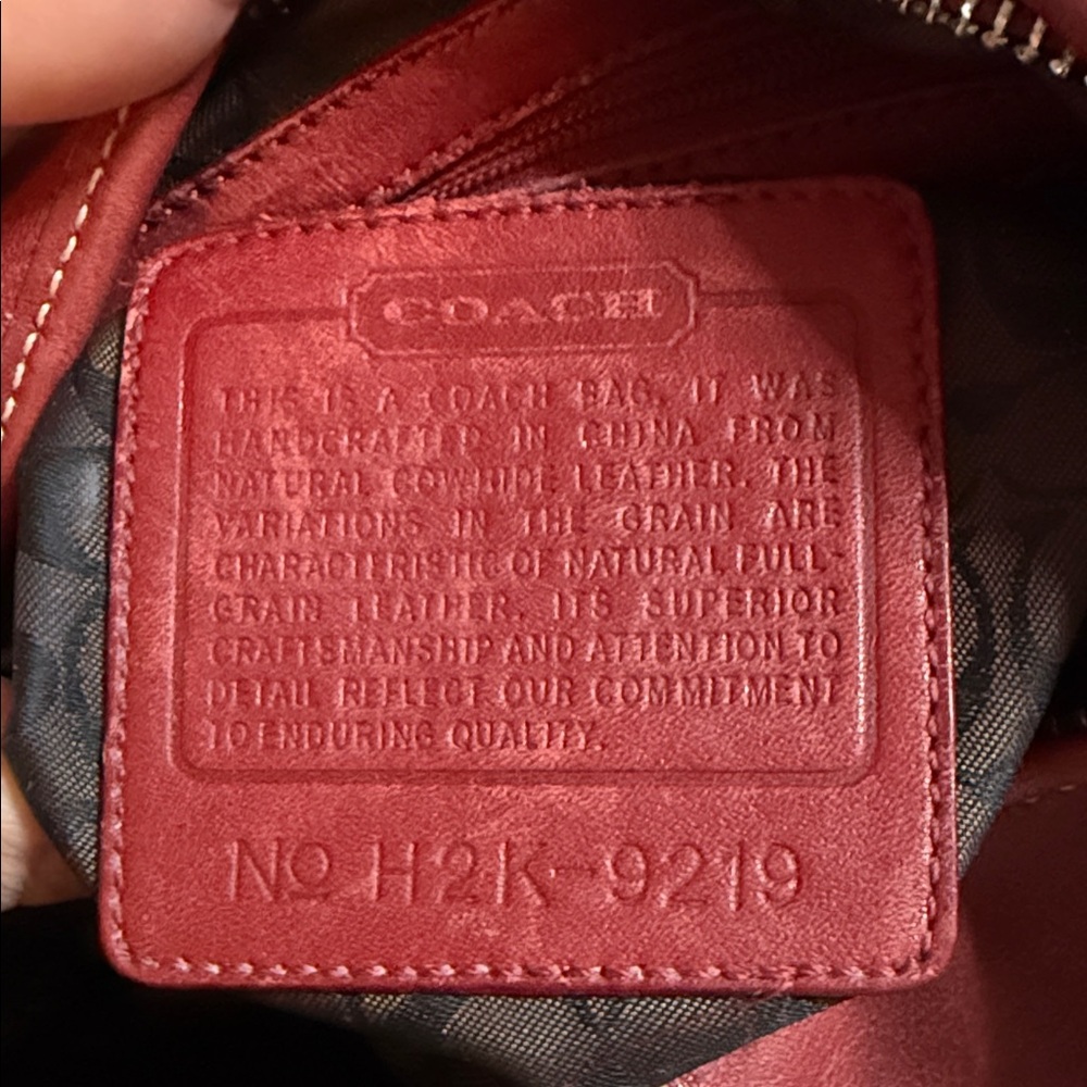 Coach Cherry Red Hobo Bag - Picture 2 of 15